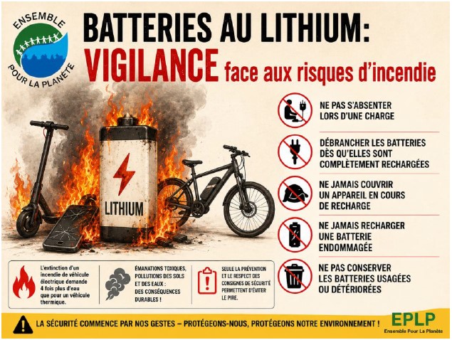 Batterie au lithium, enjeux de sécurité, retour d'expérience ferme Boulouparis 2 et observations d'EPLP / Compte rendu de la réunion d'information du 1er juillet 2026